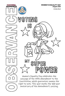 Image of 2019 Women's Equality Day Activity Book